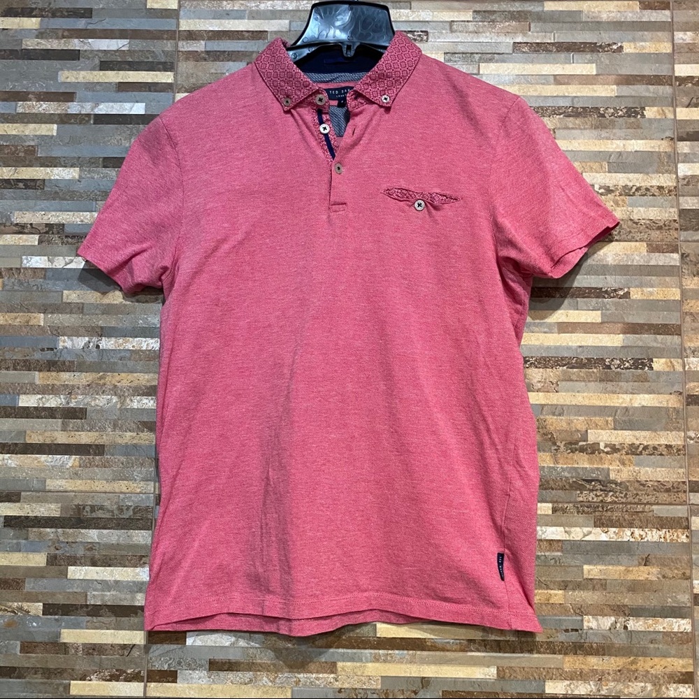 Ted Baker Womens Polo Size 4 Pink
